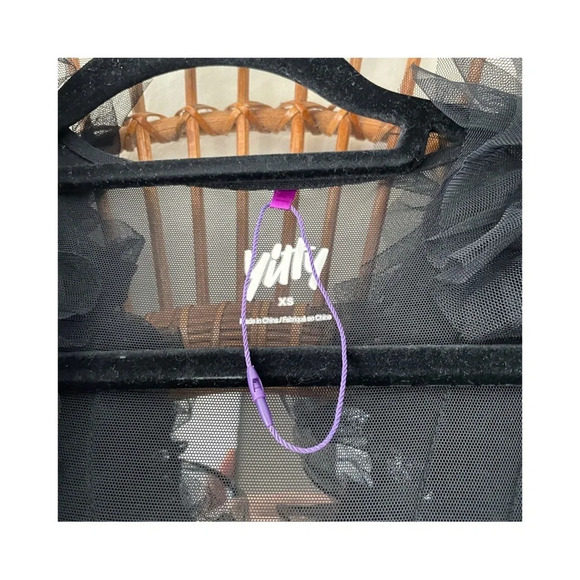 Yitty Fabletics Sheer Ruffle Dressing Gown/ Robe Sz XS - Picture 3 of 7